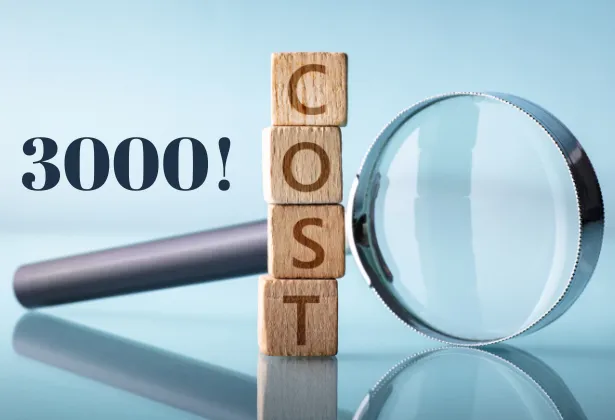 Coût d'une greffe de cheveux de 3 000 greffons en 2025